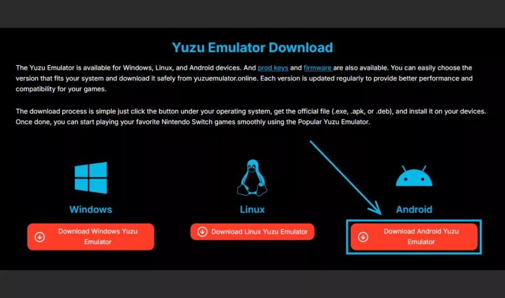 download yuzu emulator for android