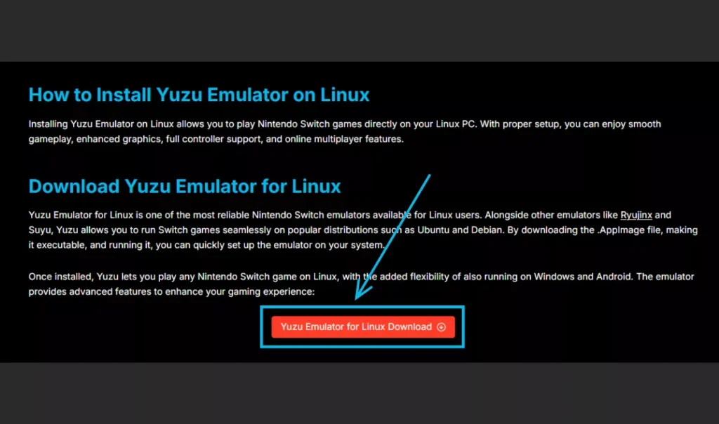 how to download and install yuzu emulator for linux